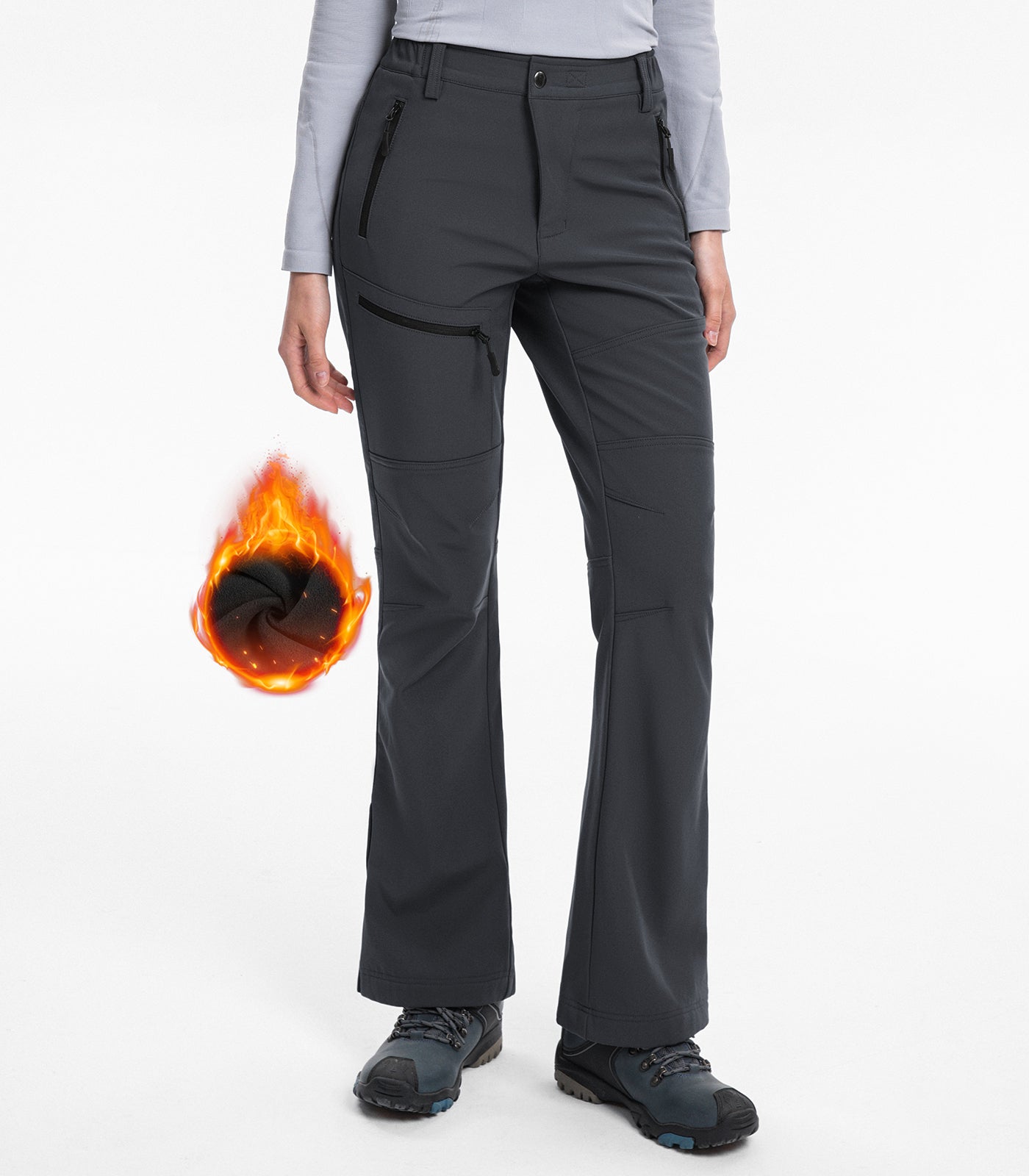 Damen Schneeski Flare Wanderhose - SnowVenture W021