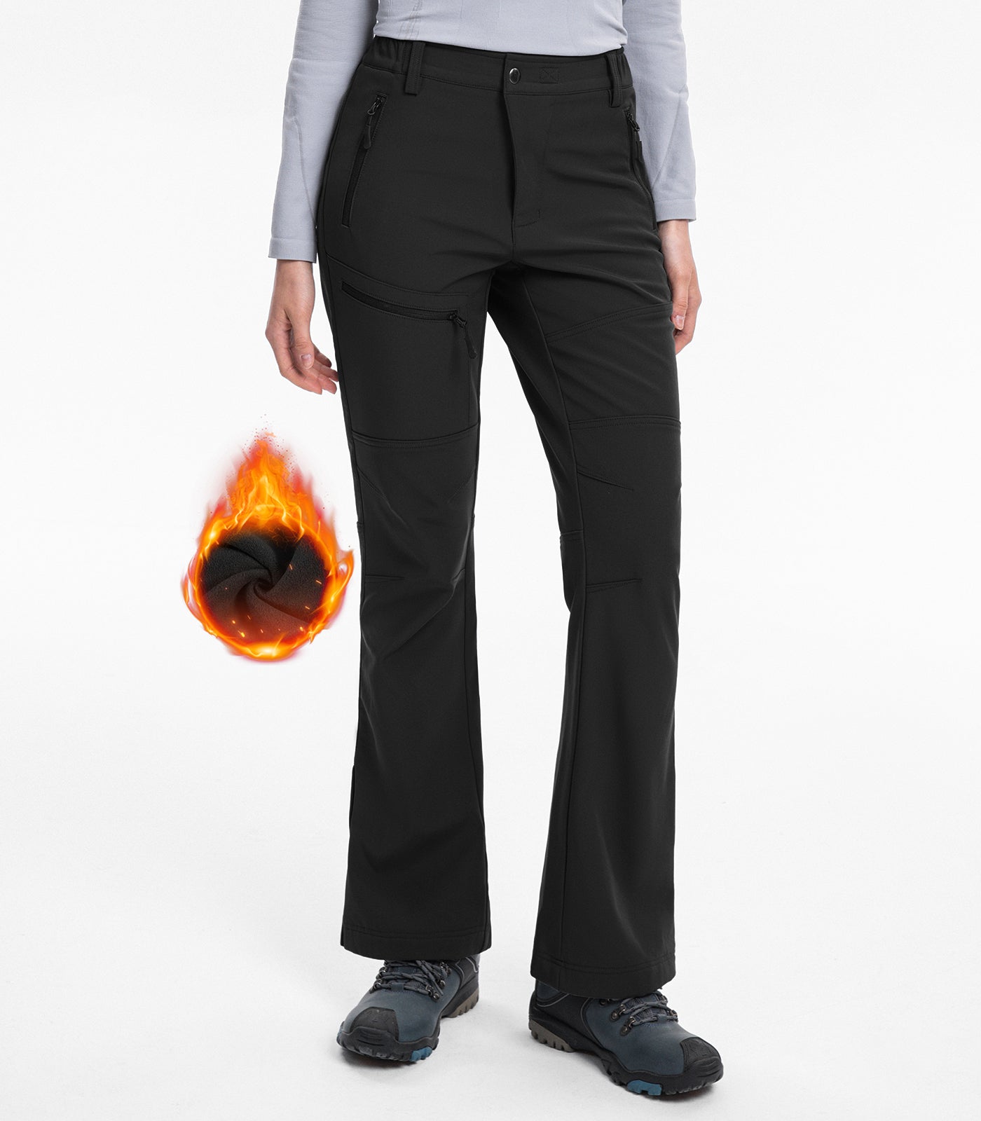 Damen Schneeski Flare Wanderhose - SnowVenture W021