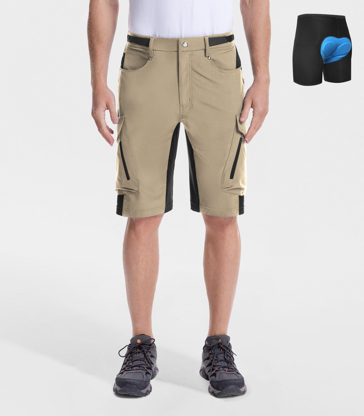 Pantalones cortos holgados para bicicleta de montaña para hombre, de secado rápido y ligero - CycleAir M006