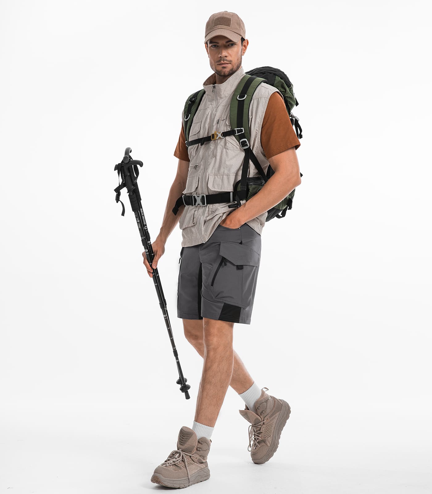 Men's Cargo Hiking Shorts - TrailPioneer M066