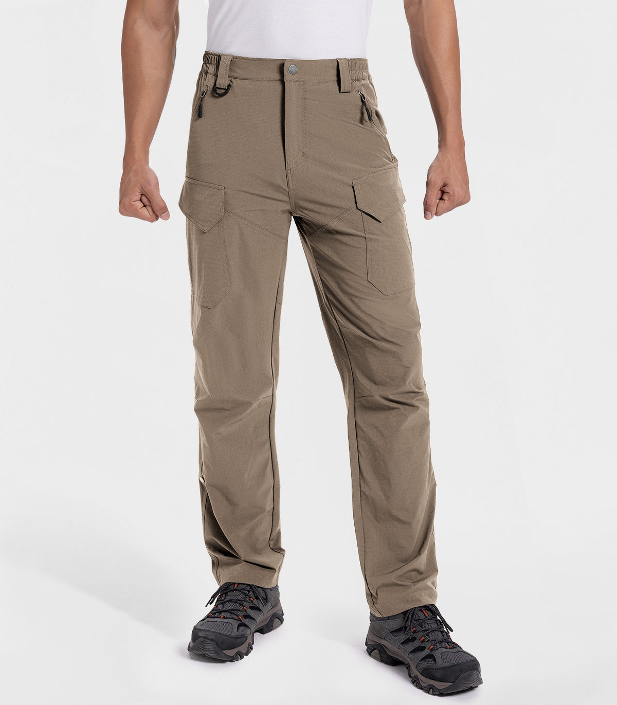 Moosehill Men's Hiking Cargo Pants #Color_Dark Khaki