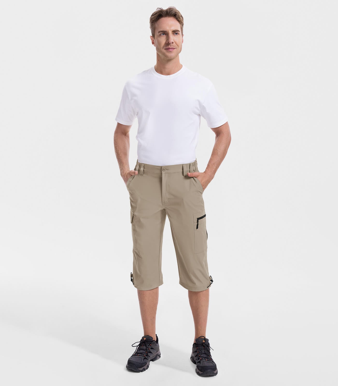 Bermuda cargo 3/4 pour hommes - Capris d'extérieur TrailPioneer M031