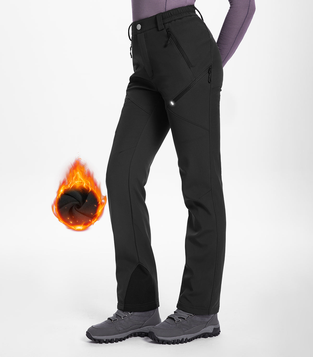 womens snow pants #Color_Black