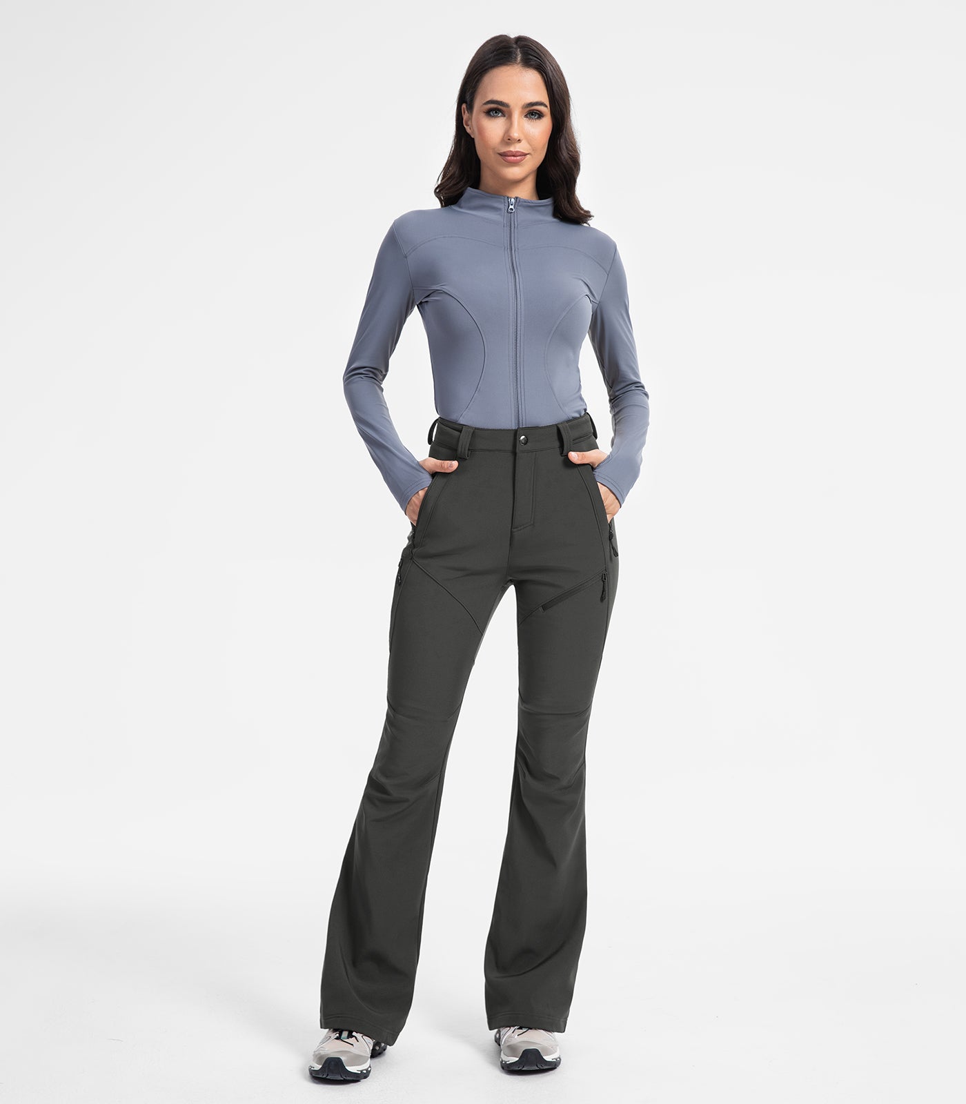 Pantaloni pentru femei de schi pe zăpadă căptușiți cu fleece - SnowVenture W051