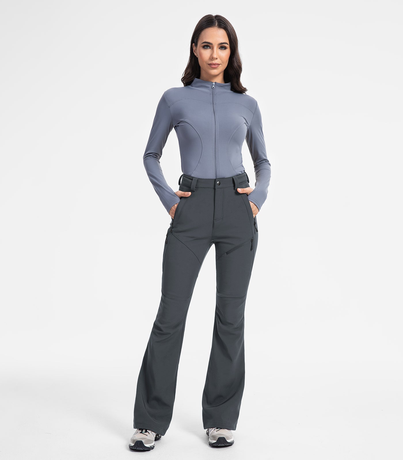 Pantaloni pentru femei de schi pe zăpadă căptușiți cu fleece - SnowVenture W051