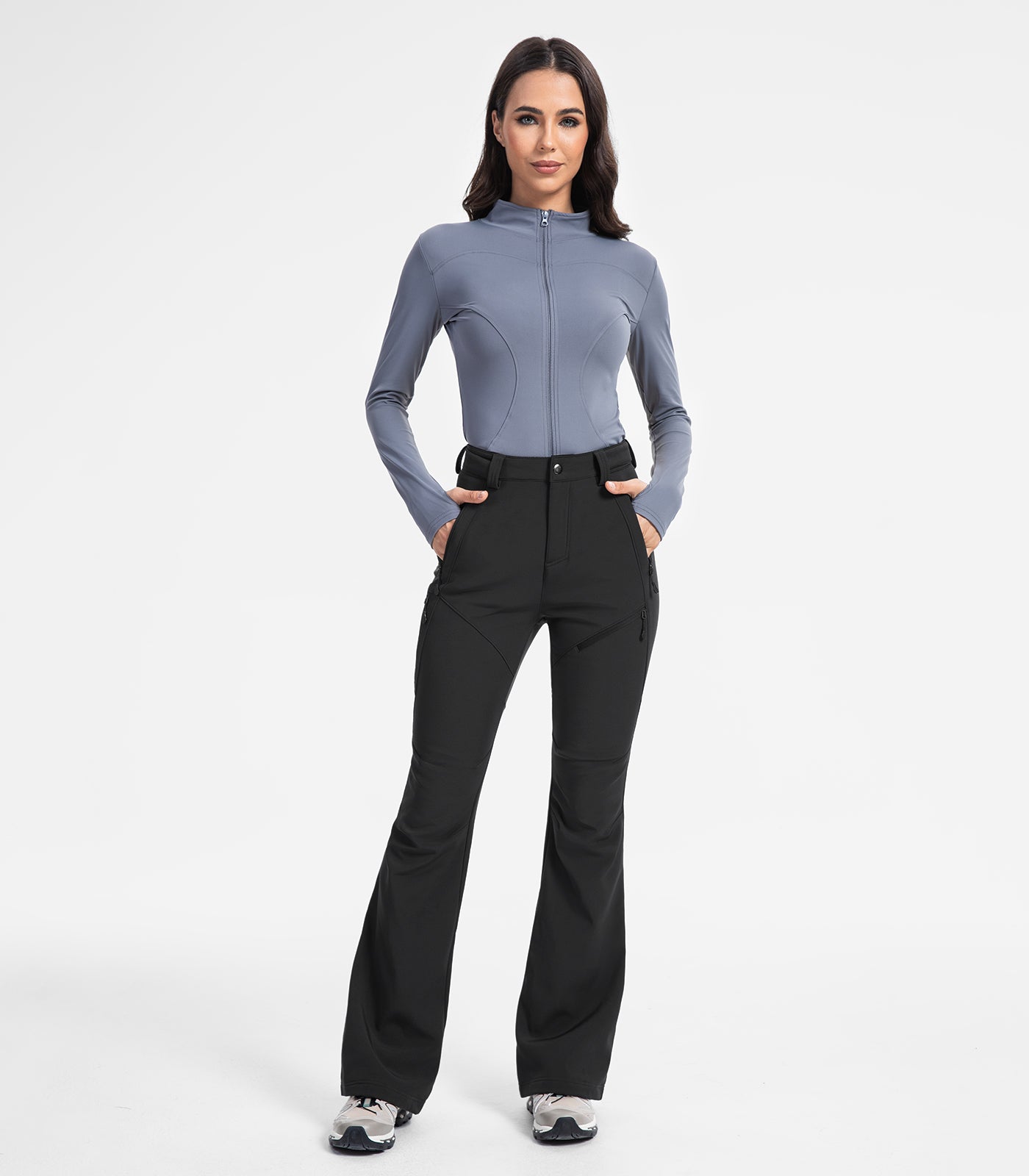 Pantaloni pentru femei de schi pe zăpadă căptușiți cu fleece - SnowVenture W051
