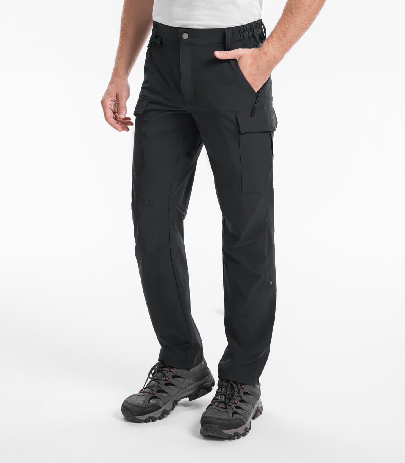 Pantalones Cargo de Senderismo para Hombre Resistente al Agua de Secado Rápido - HikerFlex M033