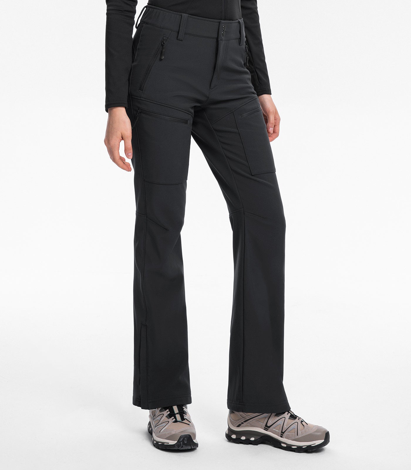 Pantaloni da sci da donna foderati in pile impermeabili - SnowVenture W039