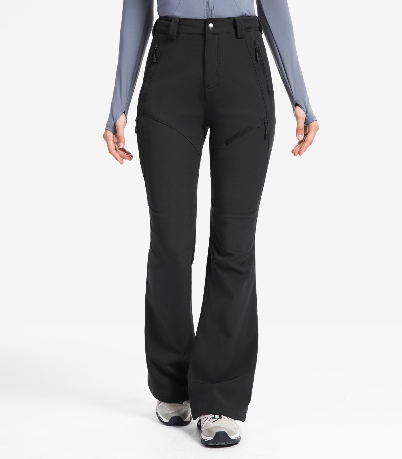 Pantaloni pentru femei de schi pe zăpadă căptușiți cu fleece - SnowVenture W051