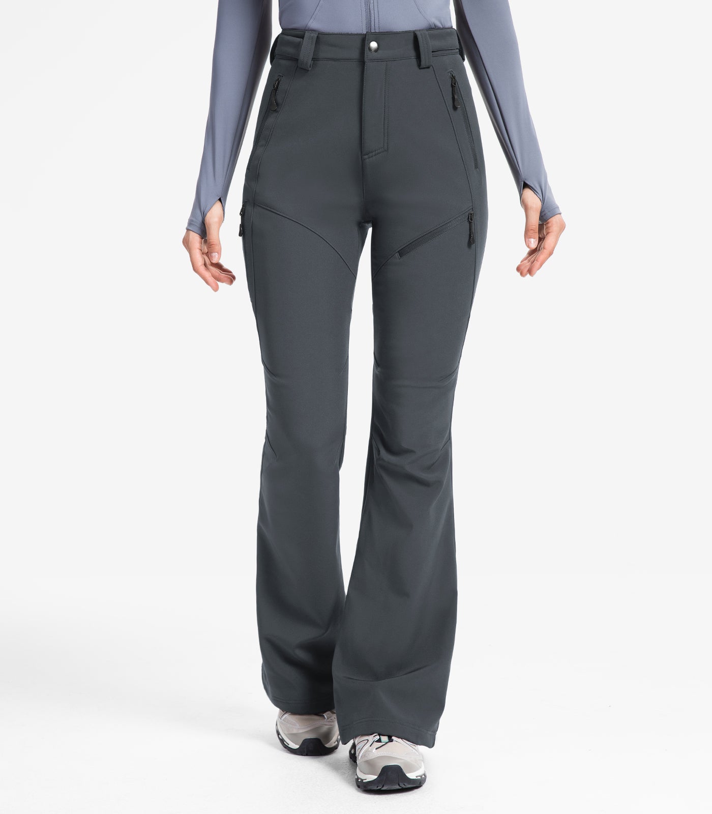 Pantaloni pentru femei de schi pe zăpadă căptușiți cu fleece - SnowVenture W051