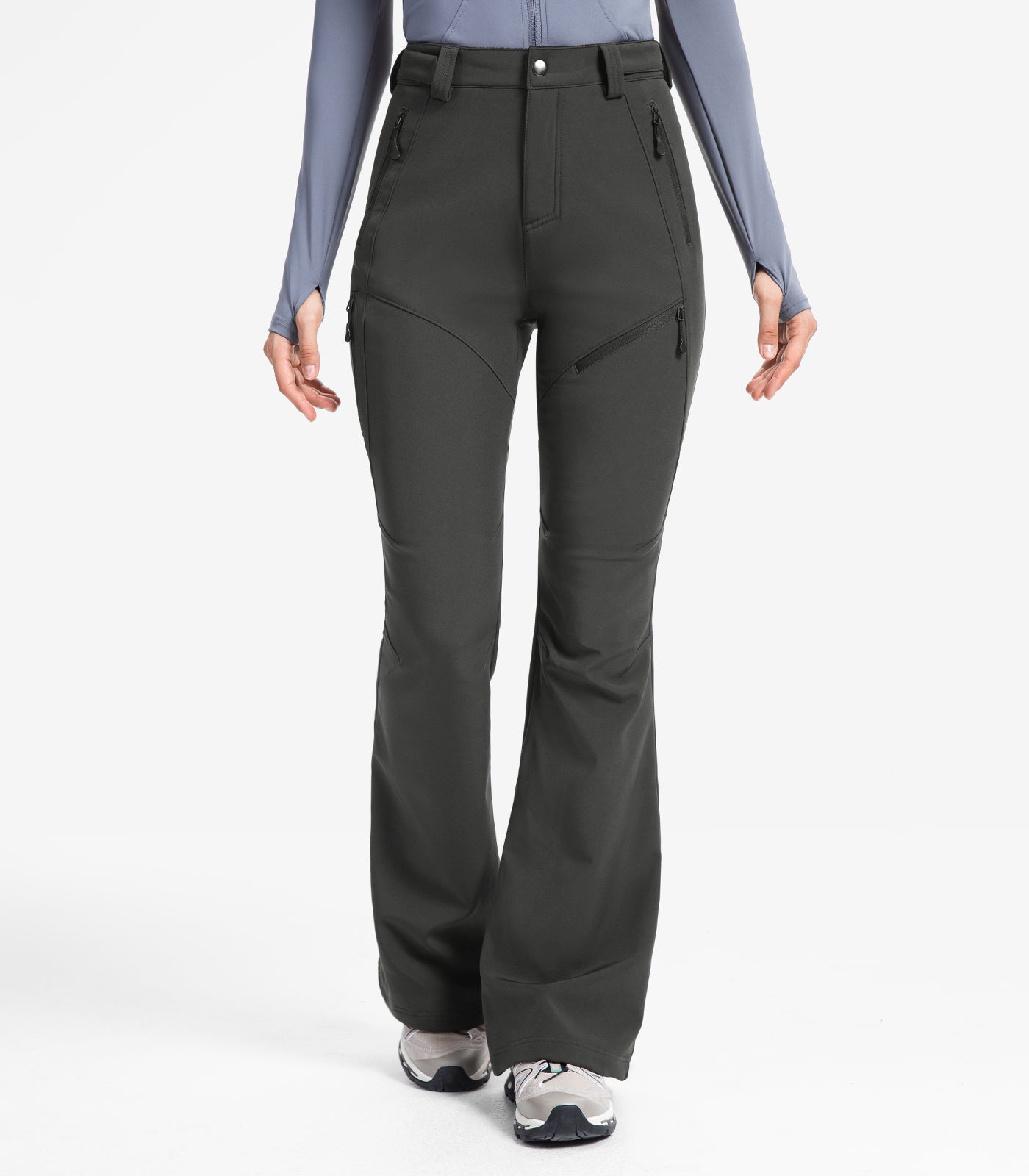 Pantaloni pentru femei de schi pe zăpadă căptușiți cu fleece - SnowVenture W051