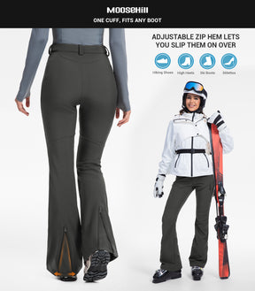 Pantaloni pentru femei de schi pe zăpadă căptușiți cu fleece - SnowVenture W051