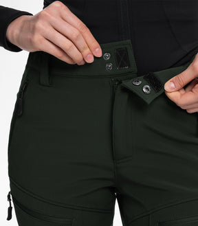 Pantaloni da sci da donna foderati in pile impermeabili - SnowVenture W039