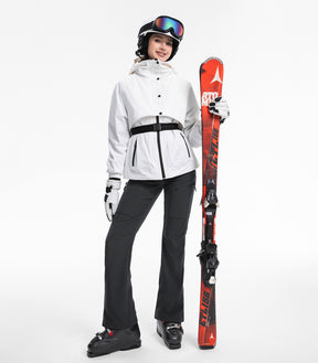Pantaloni da sci da donna foderati in pile impermeabili - SnowVenture W039