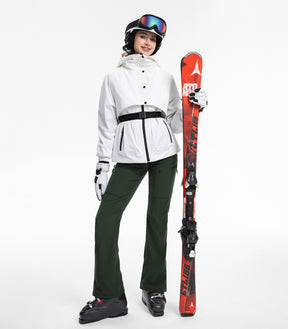 Pantaloni da sci da donna foderati in pile impermeabili - SnowVenture W039