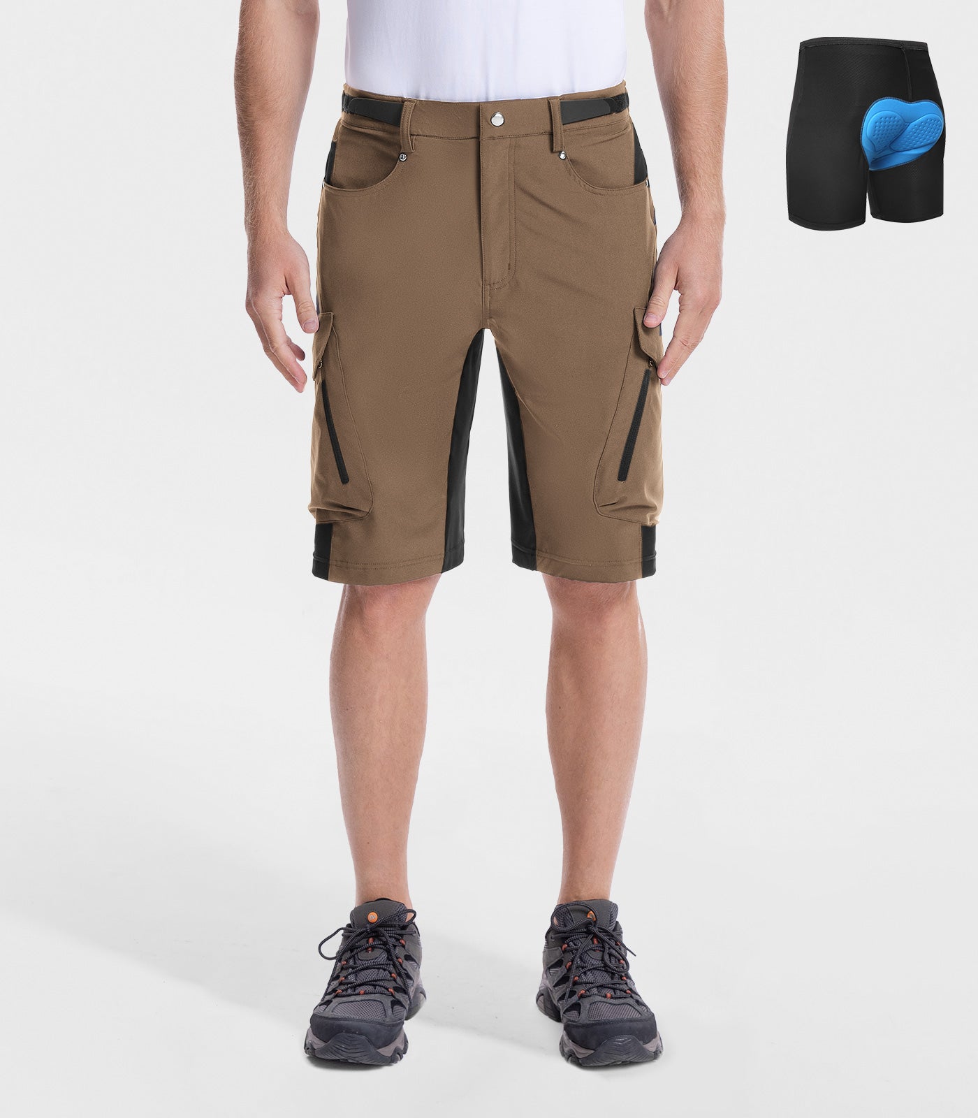 Pantalones cortos holgados para bicicleta de montaña para hombre, de secado rápido y ligero - CycleAir M006
