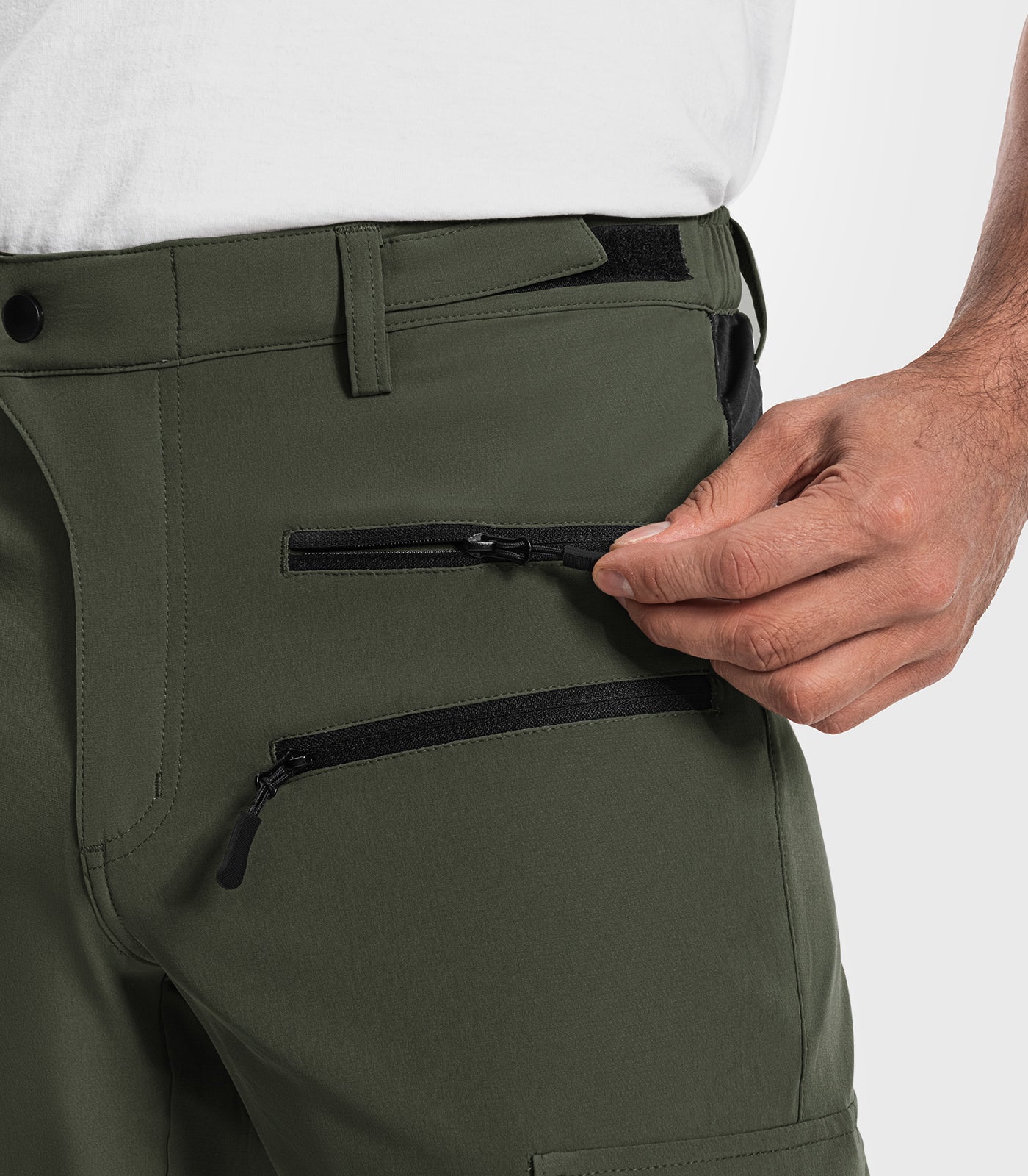 Shorts cargo de randonnée pour hommes à séchage rapide et légers - TrailPioneer M008