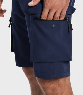 Shorts cargo de randonnée pour hommes à séchage rapide et légers - TrailPioneer M008