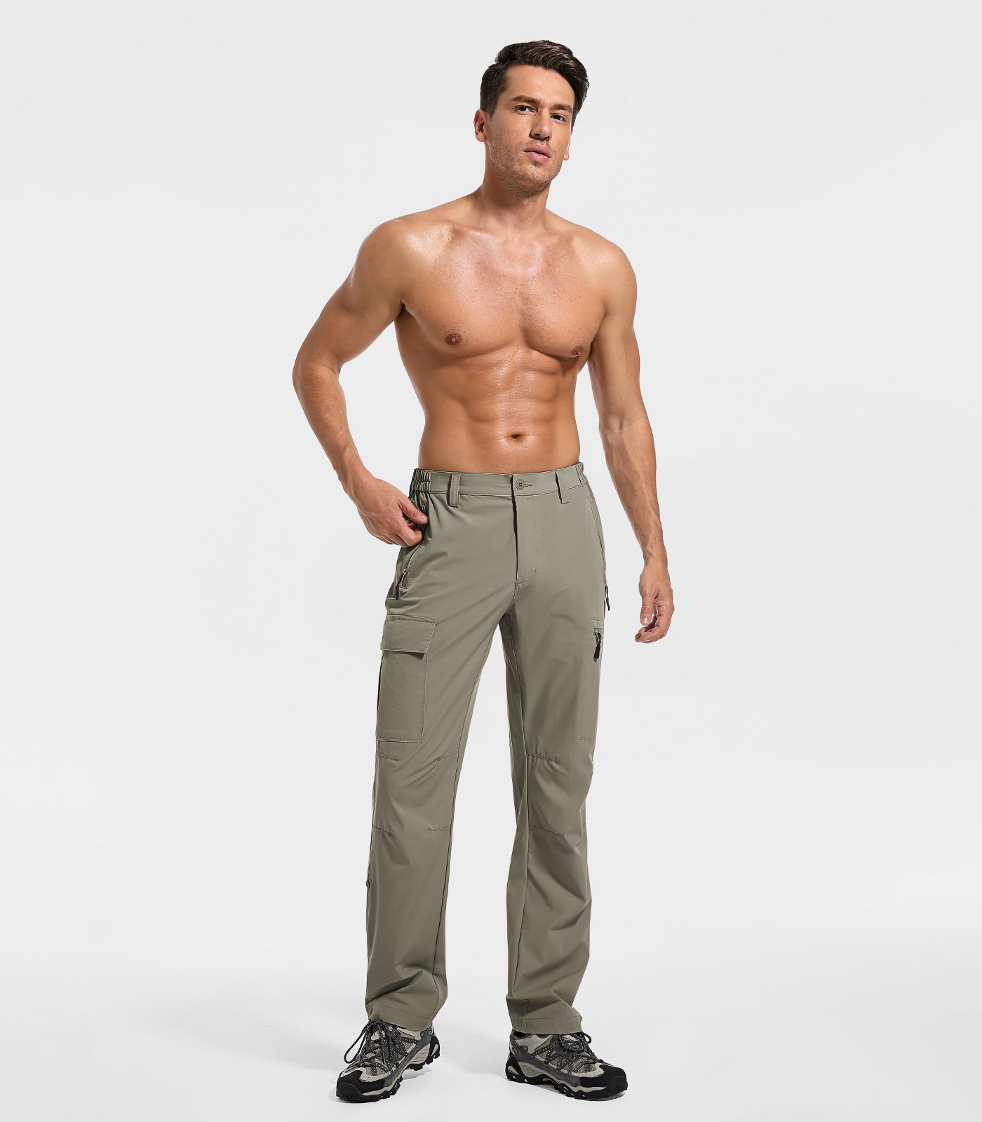 Pantaloni de drumeție impermeabili ușori pentru bărbați, pantaloni cu uscare rapidă - HikerFlex M030