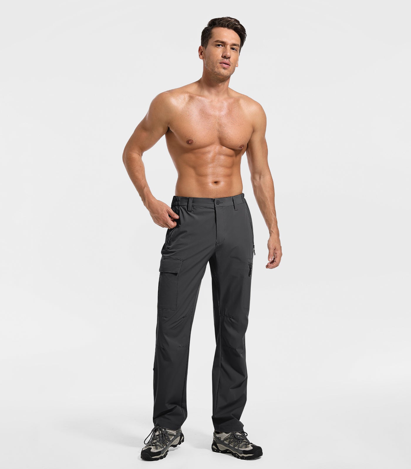Pantaloni de drumeție impermeabili ușori pentru bărbați, pantaloni cu uscare rapidă - HikerFlex M030
