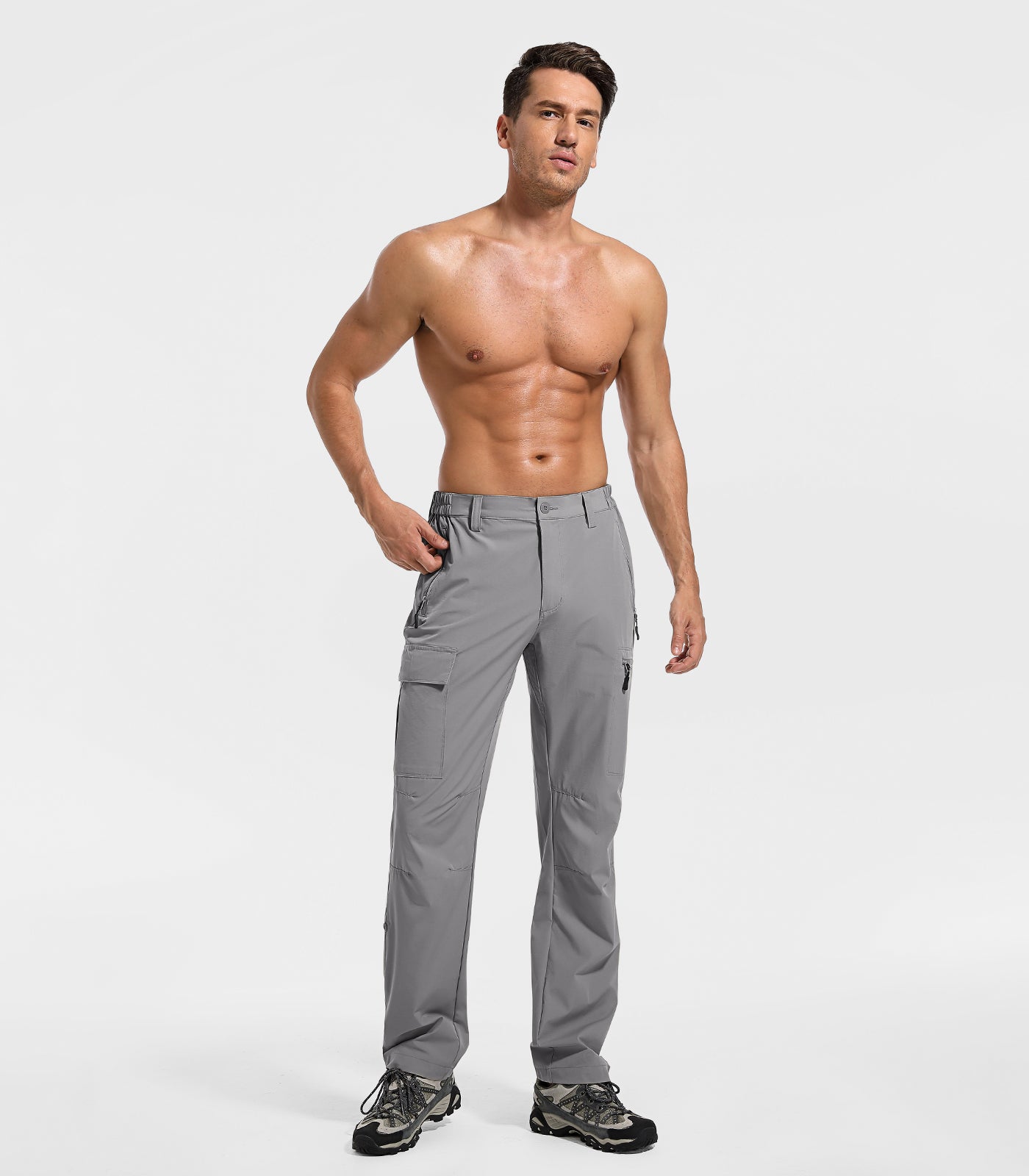 Pantaloni de drumeție impermeabili ușori pentru bărbați, pantaloni cu uscare rapidă - HikerFlex M030