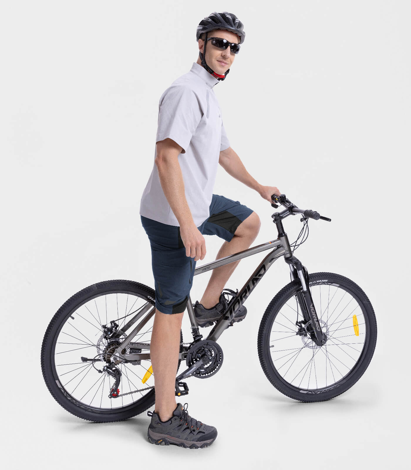 Pantalones cortos holgados para bicicleta de montaña para hombre, de secado rápido y ligero - CycleAir M006