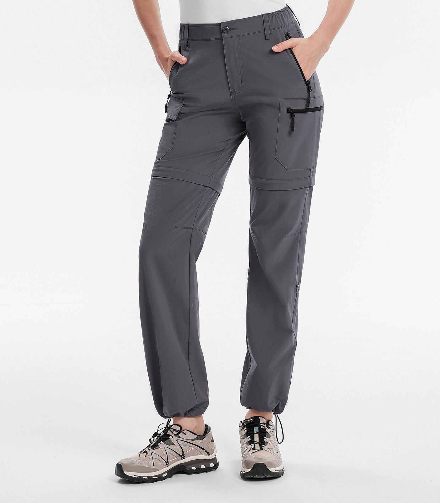 Women's Convertible Hiking Pants Quick Dry Zip-Off Cargo - HikerFlex W024