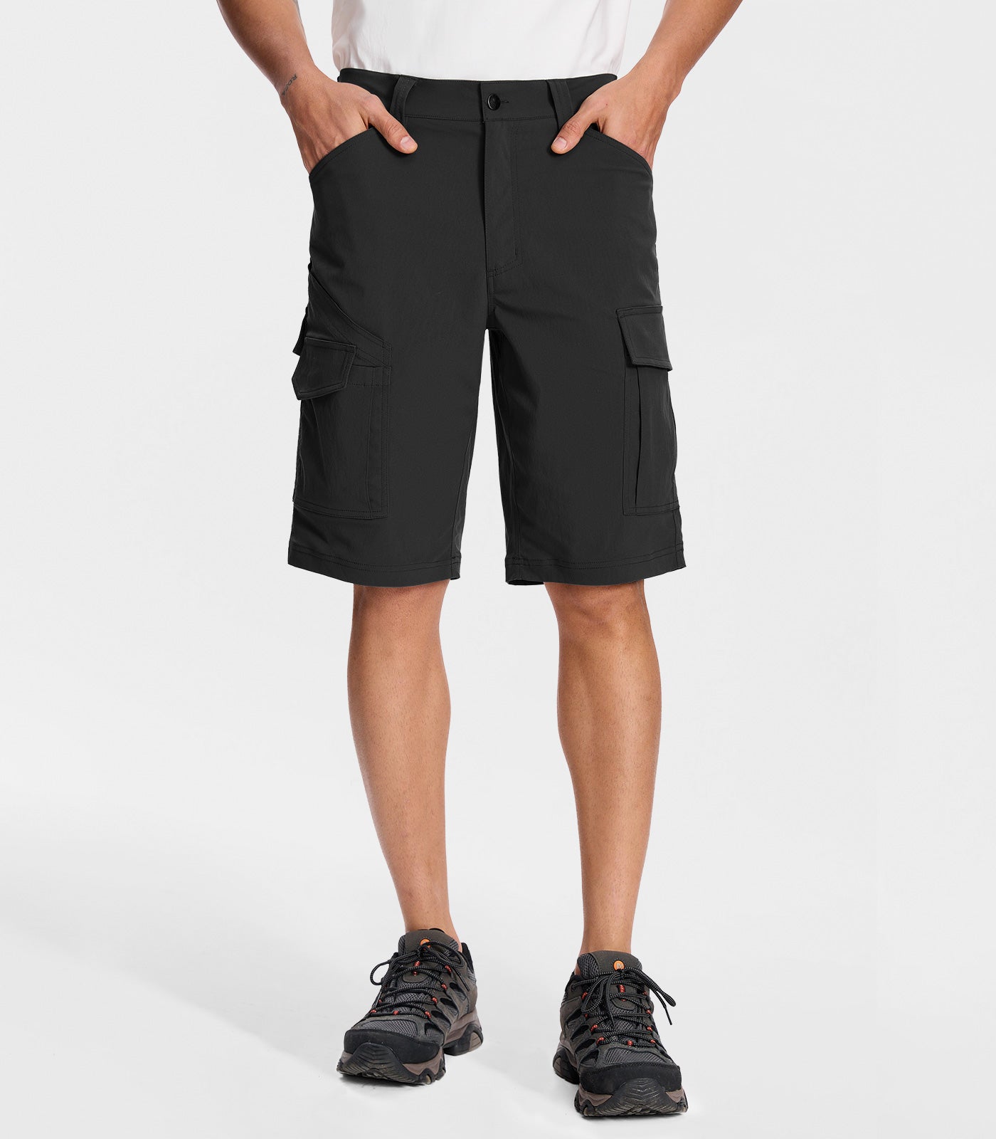 Pantaloni scurți cargo pentru drumeții bărbați - TrailPioneer M043