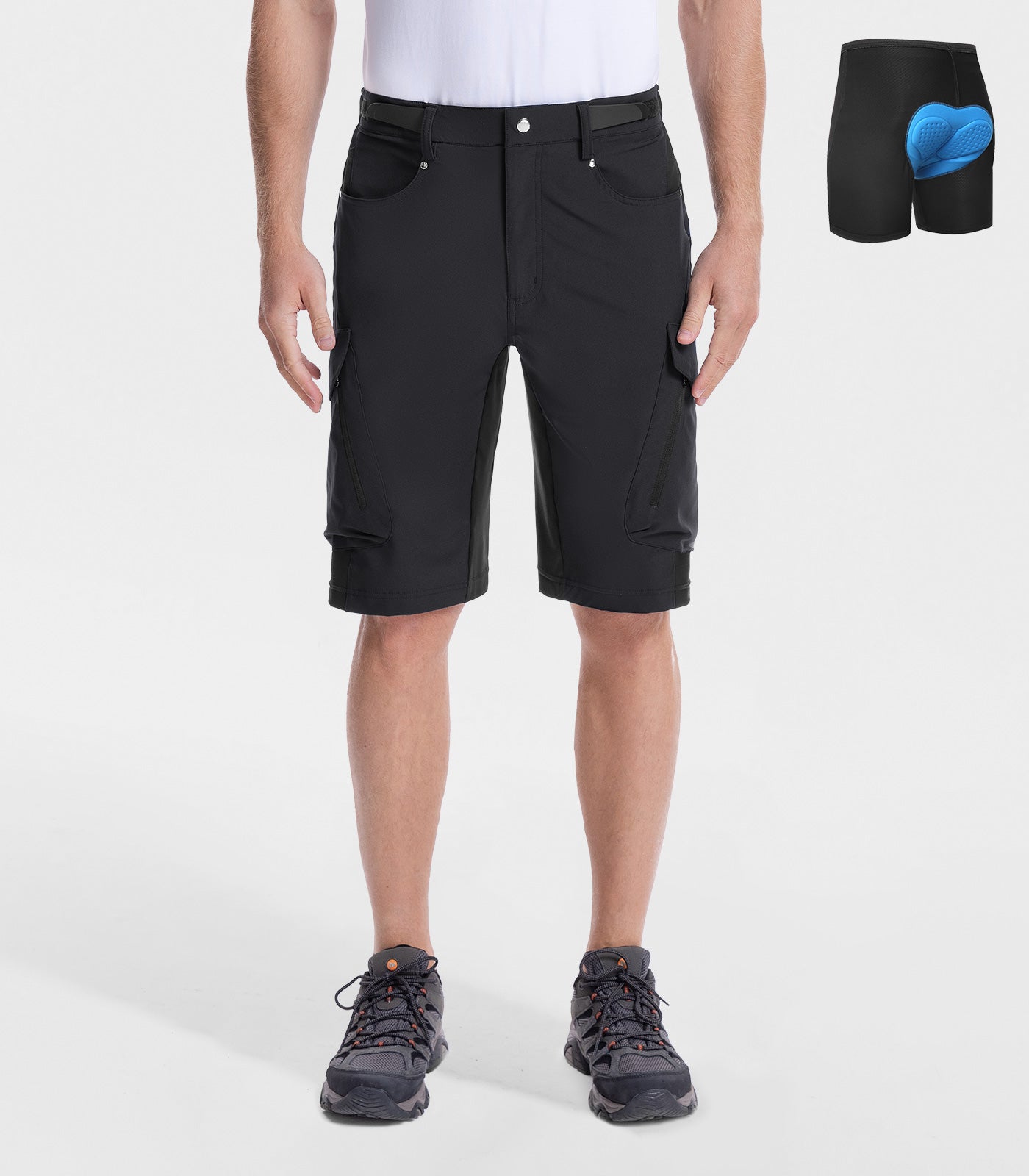 Pantalones cortos holgados para bicicleta de montaña para hombre, de secado rápido y ligero - CycleAir M006
