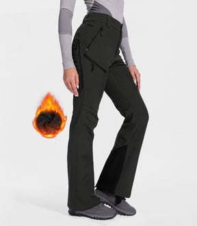 Pantaloni da sci da donna foderati in pile - SnowVenture W048