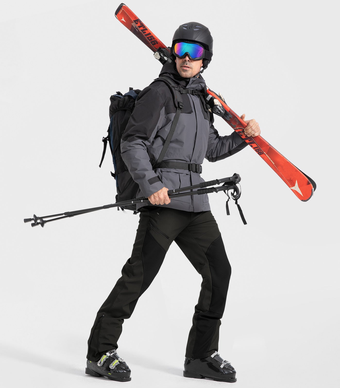 Pantaloni pentru bărbați de schi pe zăpadă căptușiți cu fleece - SnowVenture M055