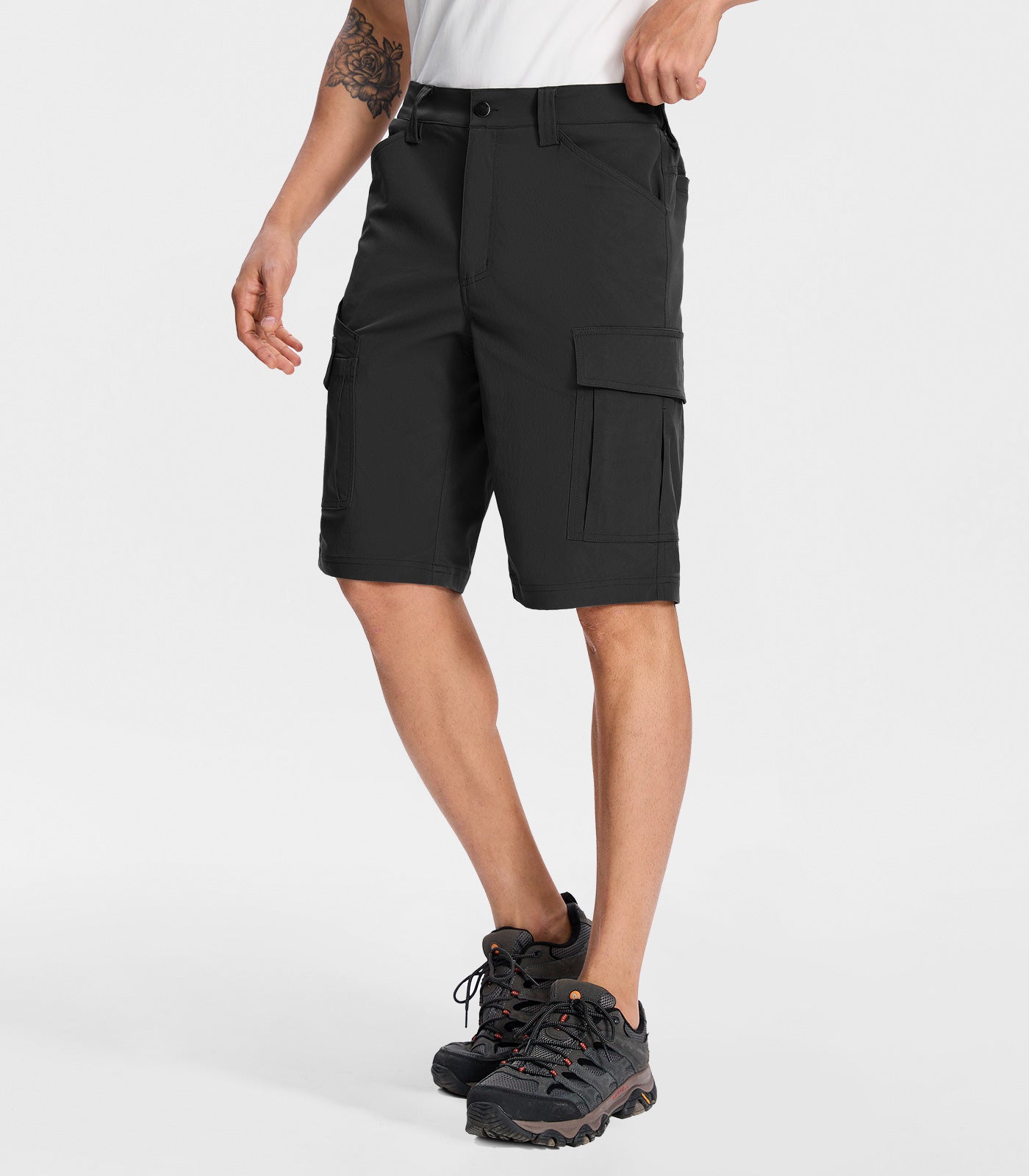 Pantaloni scurți cargo pentru drumeții bărbați - TrailPioneer M043