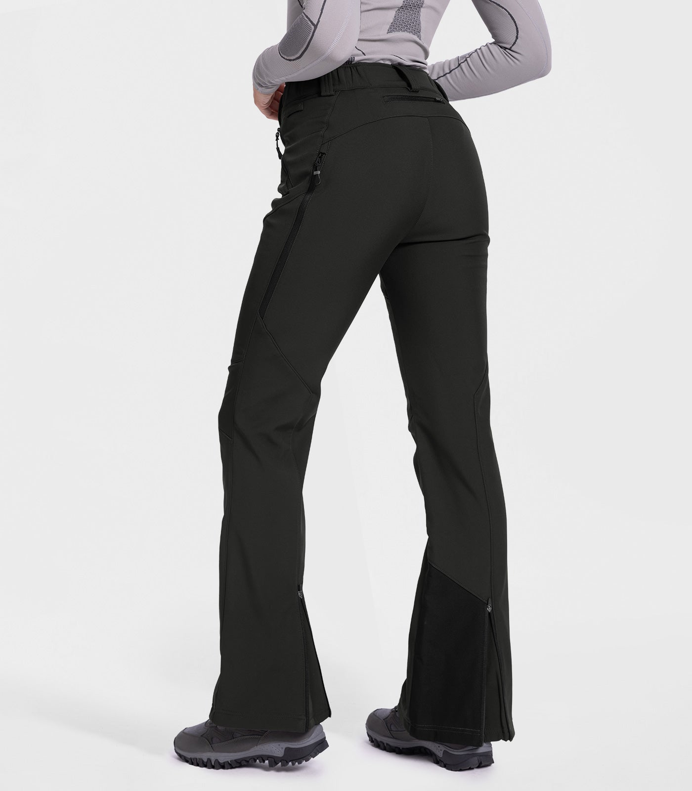 Pantaloni da sci da donna foderati in pile - SnowVenture W048