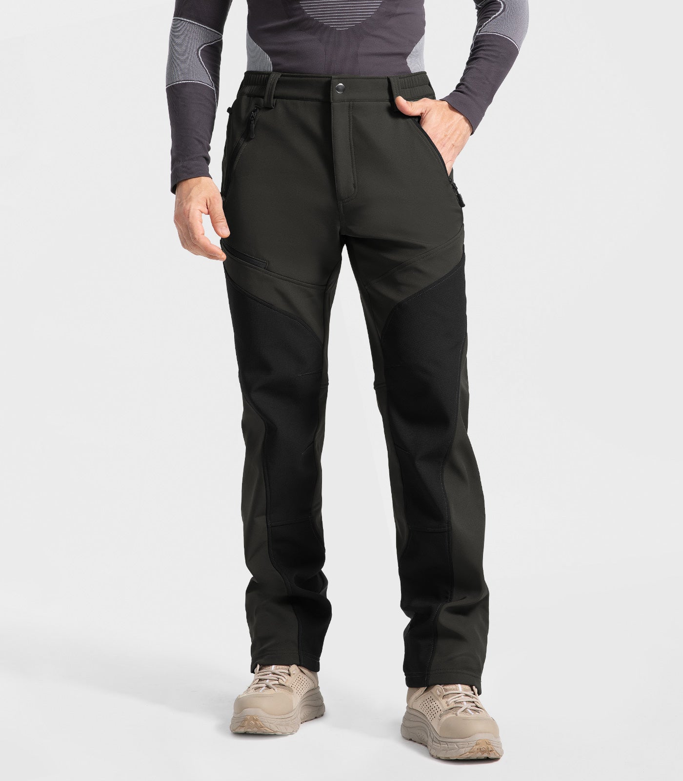 Pantaloni pentru bărbați de schi pe zăpadă căptușiți cu fleece - SnowVenture M055