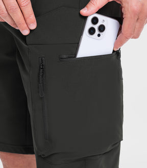 Herren Wander-Cargoshorts mit 7 Taschen, schnelltrocknend, lässig - TrailPioneer M025