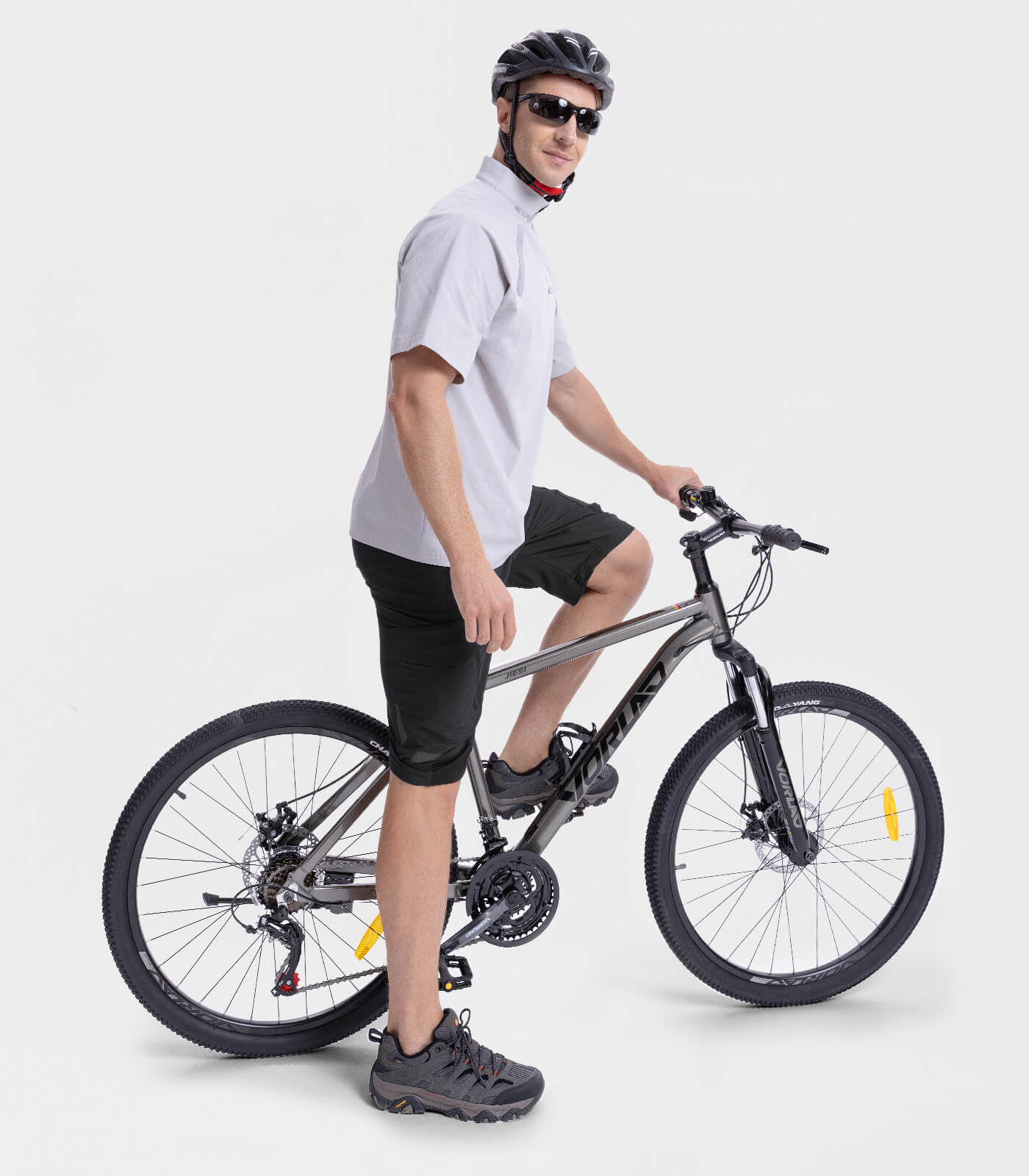 Pantalones cortos holgados para bicicleta de montaña para hombre, de secado rápido y ligero - CycleAir M006