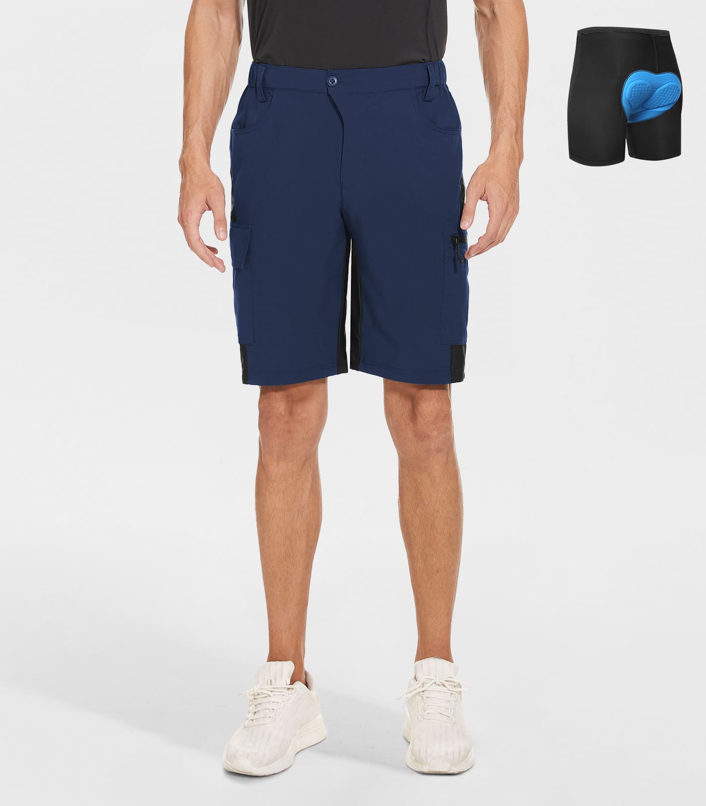 Pantaloni scurți căptușiți pentru bicicletă montană pentru bărbați - CycleAir M013
