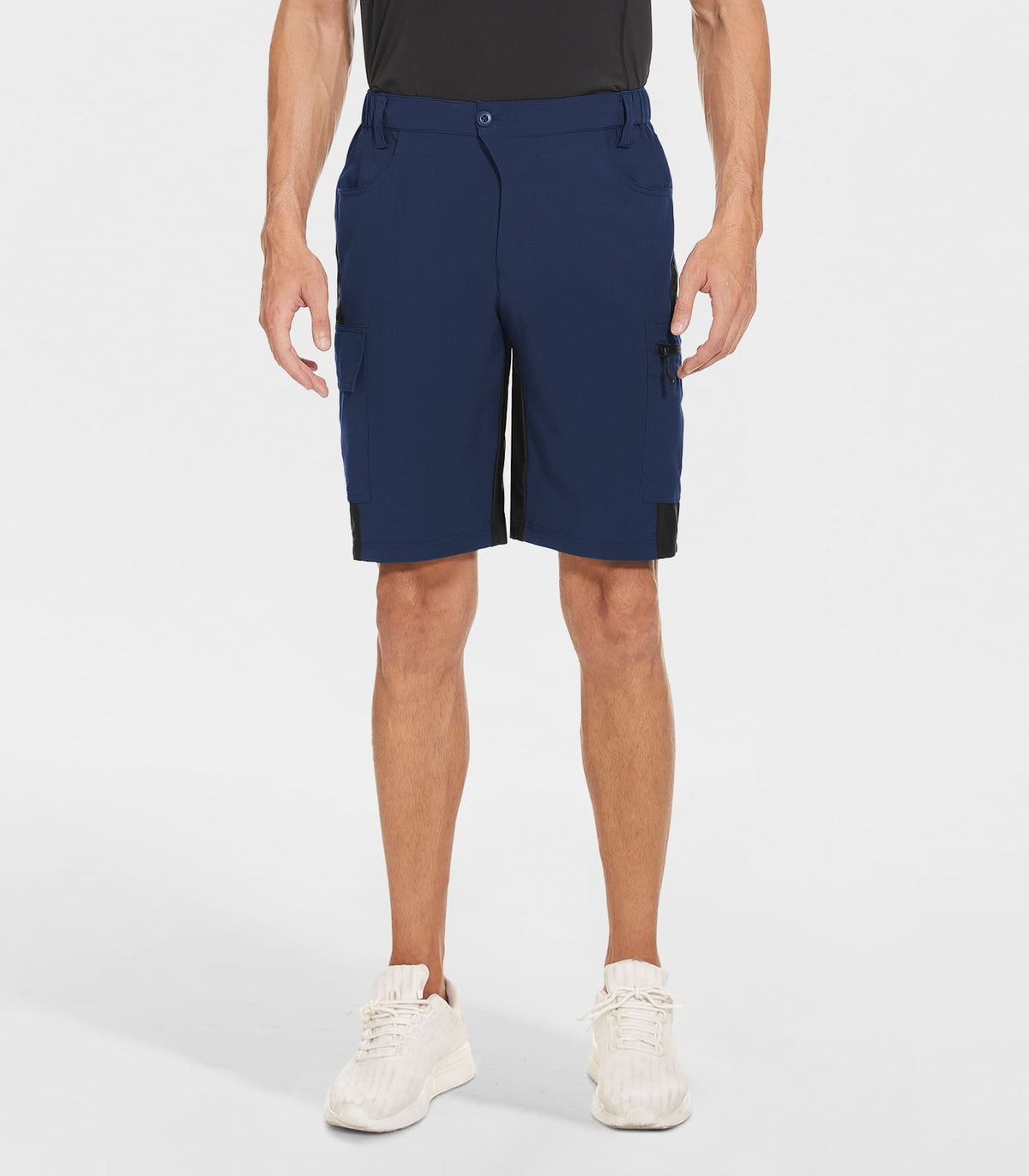 Men's Breathable MTB Shorts #Color_navy