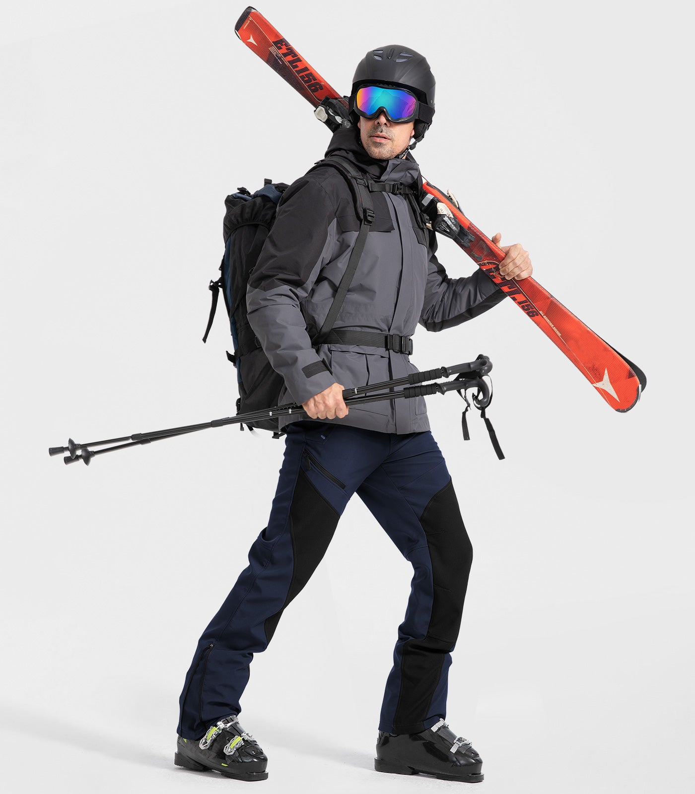 Pantaloni pentru bărbați de schi pe zăpadă căptușiți cu fleece - SnowVenture M055