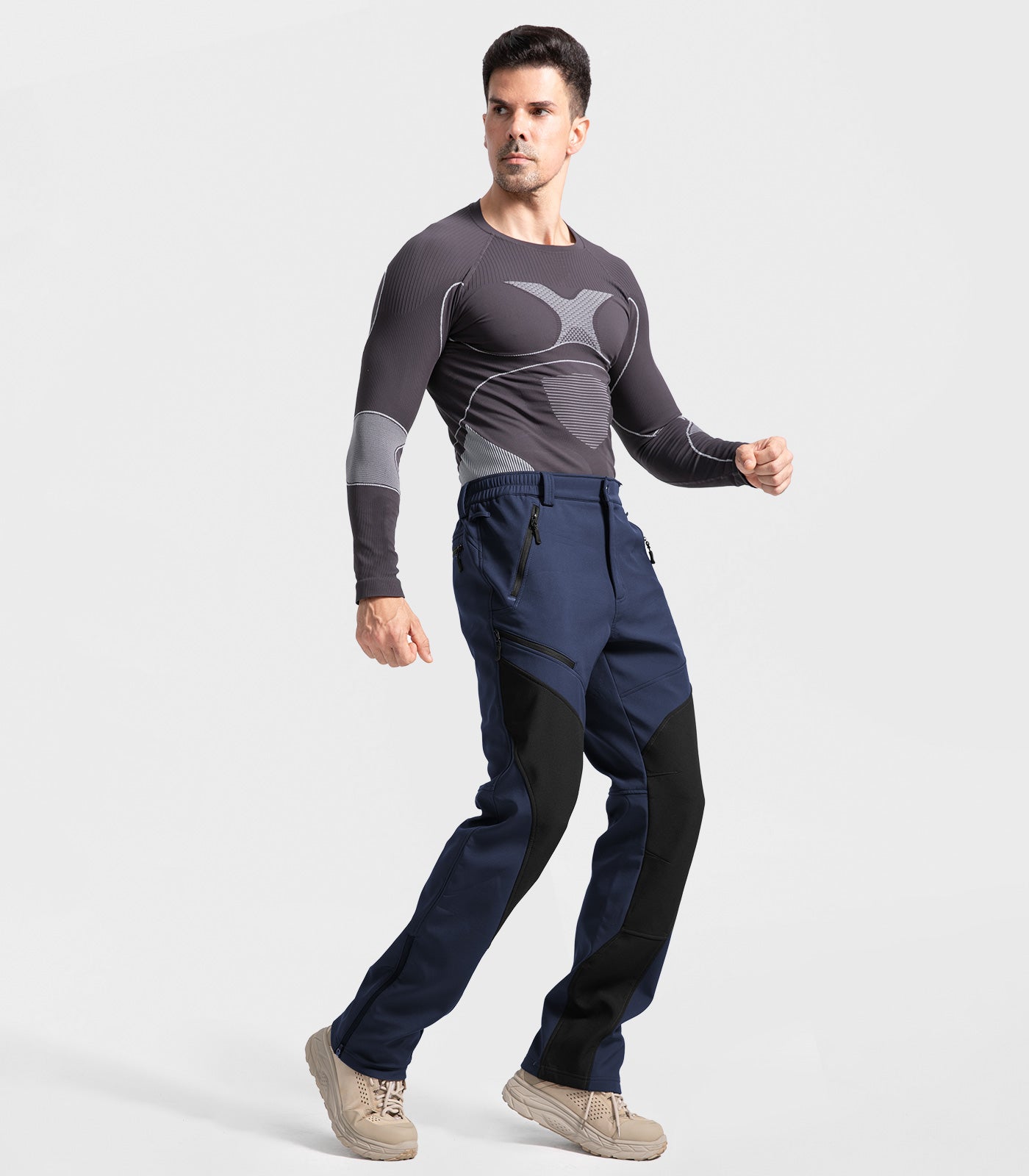 Pantaloni pentru bărbați de schi pe zăpadă căptușiți cu fleece - SnowVenture M055