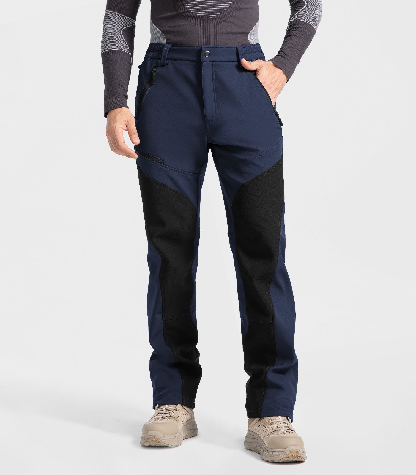 Pantaloni pentru bărbați de schi pe zăpadă căptușiți cu fleece - SnowVenture M055