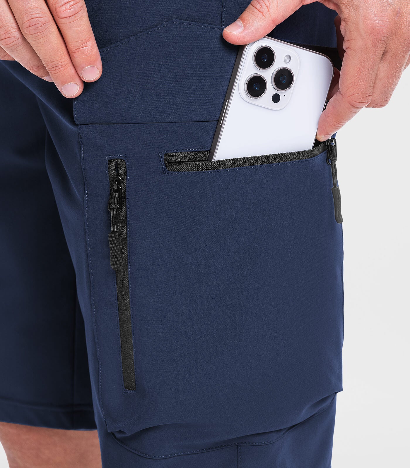 Herren Wander-Cargoshorts mit 7 Taschen, schnelltrocknend, lässig - TrailPioneer M025