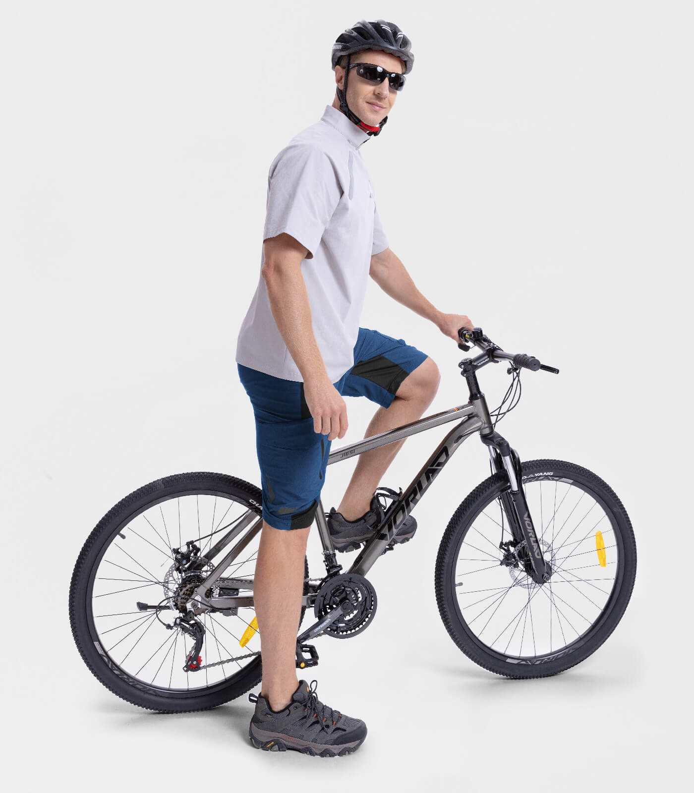 Pantalones cortos holgados para bicicleta de montaña para hombre, de secado rápido y ligero - CycleAir M006