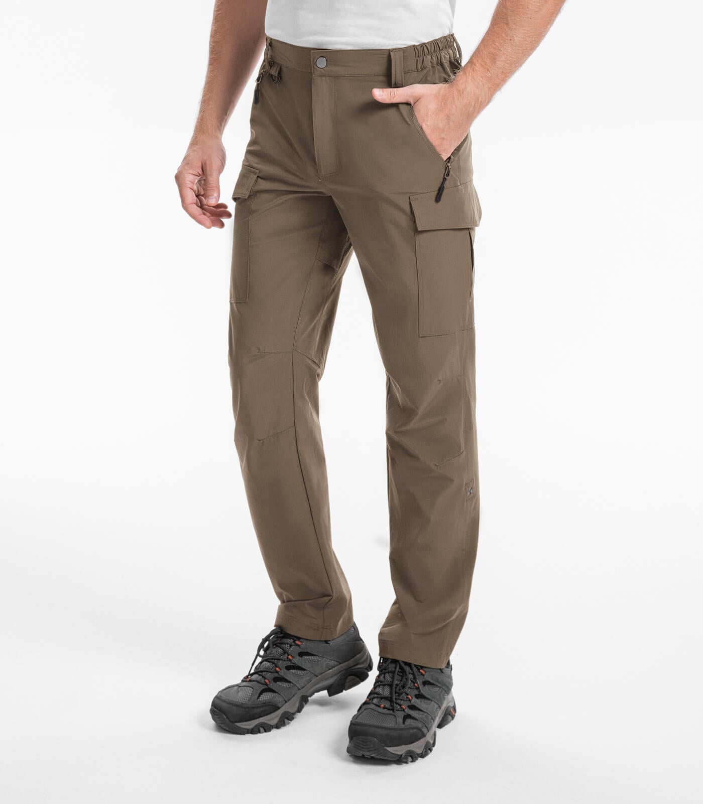 Pantalones Cargo de Senderismo para Hombre Resistente al Agua de Secado Rápido - HikerFlex M033