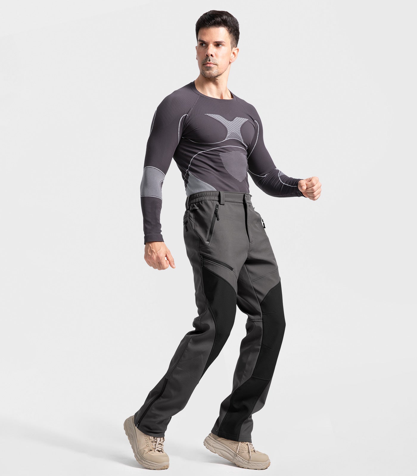 Pantaloni pentru bărbați de schi pe zăpadă căptușiți cu fleece - SnowVenture M055