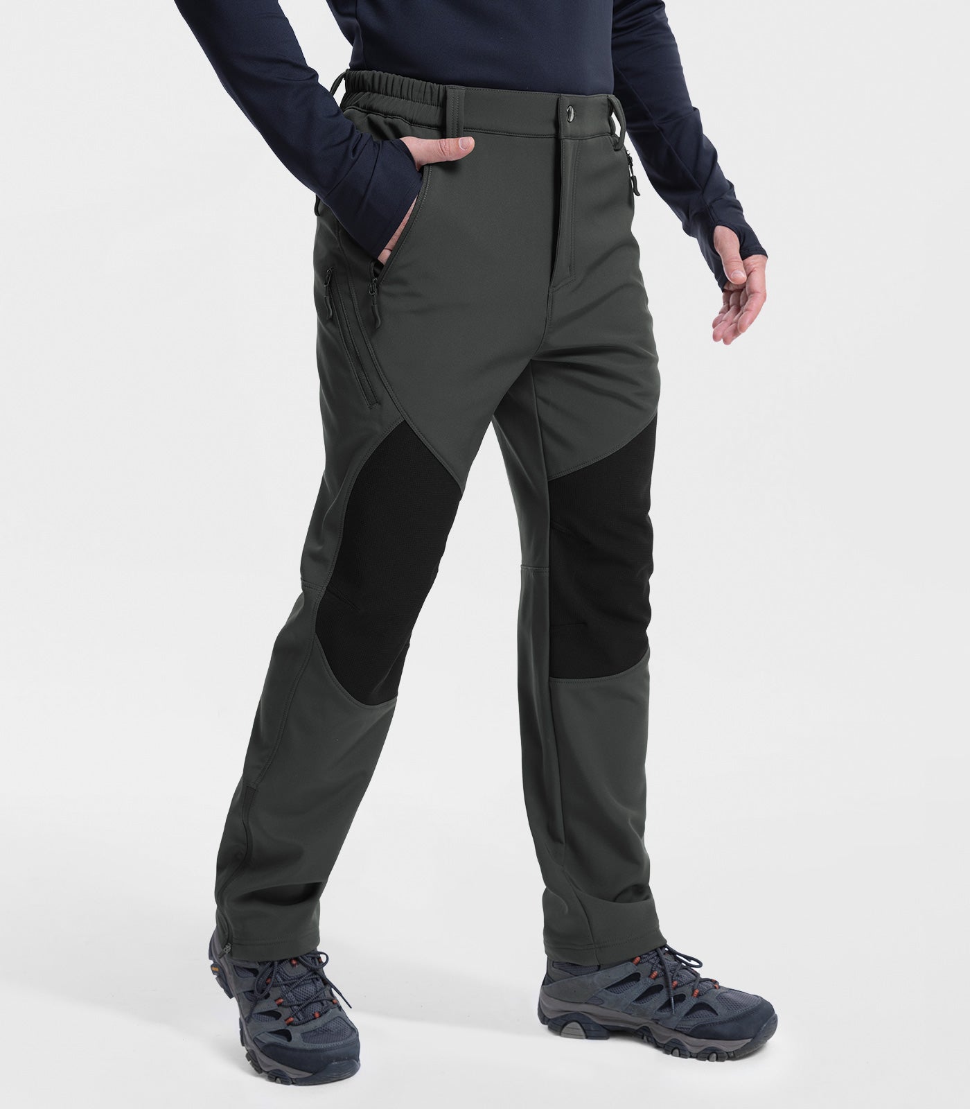 Pantalones de esquí para hombre con forro polar impermeables - SnowVenture M041