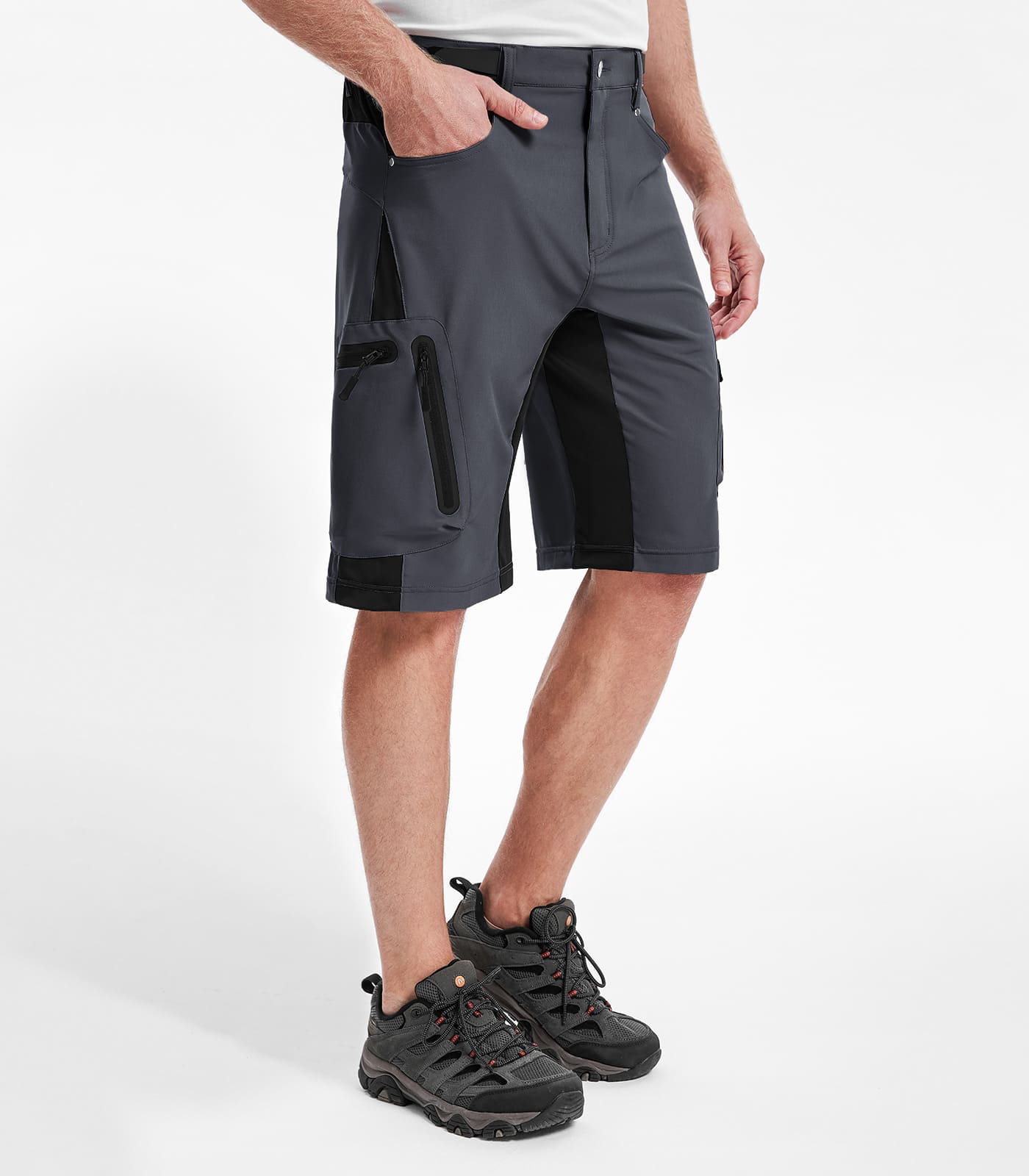 Pantaloncini Cargo da Trekking Uomo - TrailPioneer M001