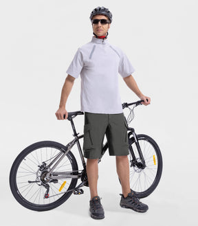 Pantalones cortos holgados para bicicleta de montaña para hombre, de secado rápido y ligero - CycleAir M006