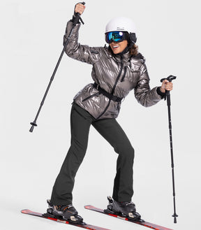 Pantaloni da sci da donna foderati in pile - SnowVenture W048