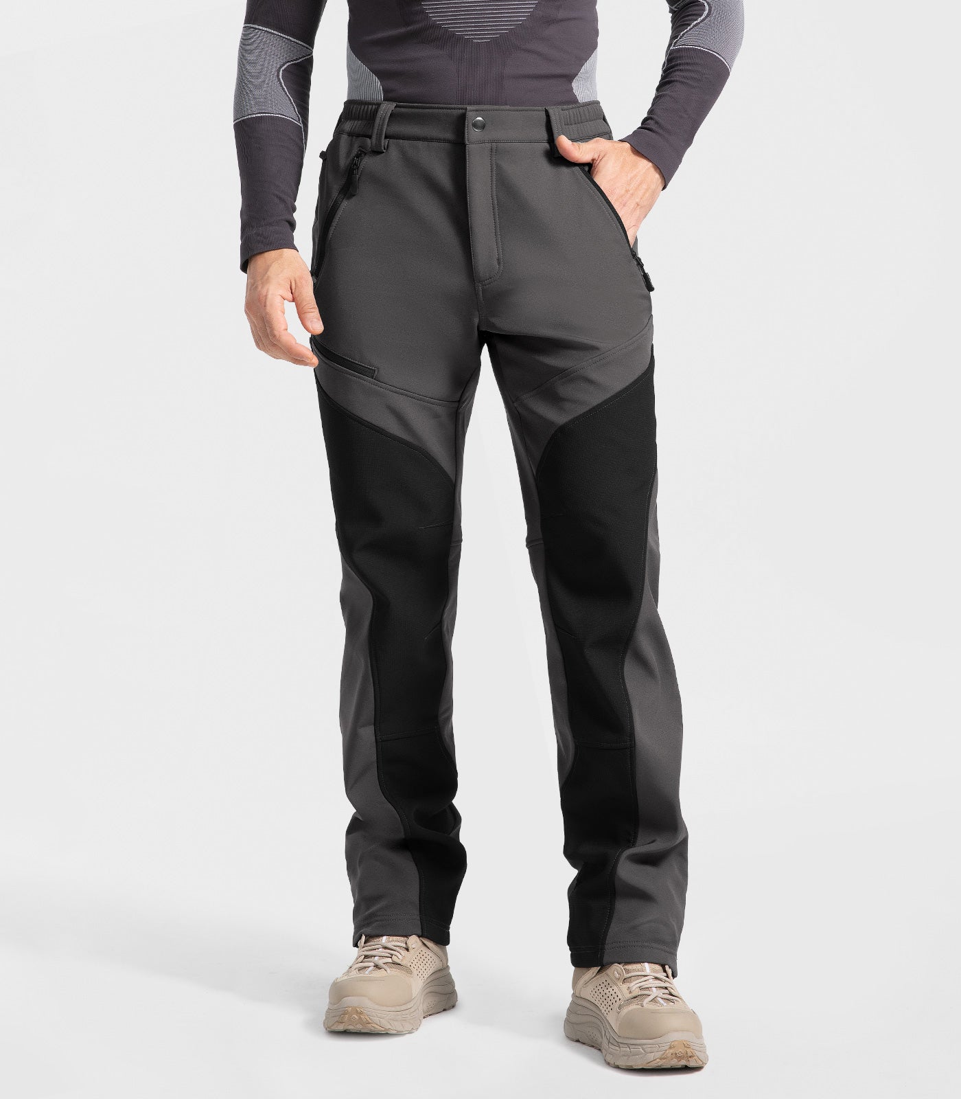Pantaloni pentru bărbați de schi pe zăpadă căptușiți cu fleece - SnowVenture M055
